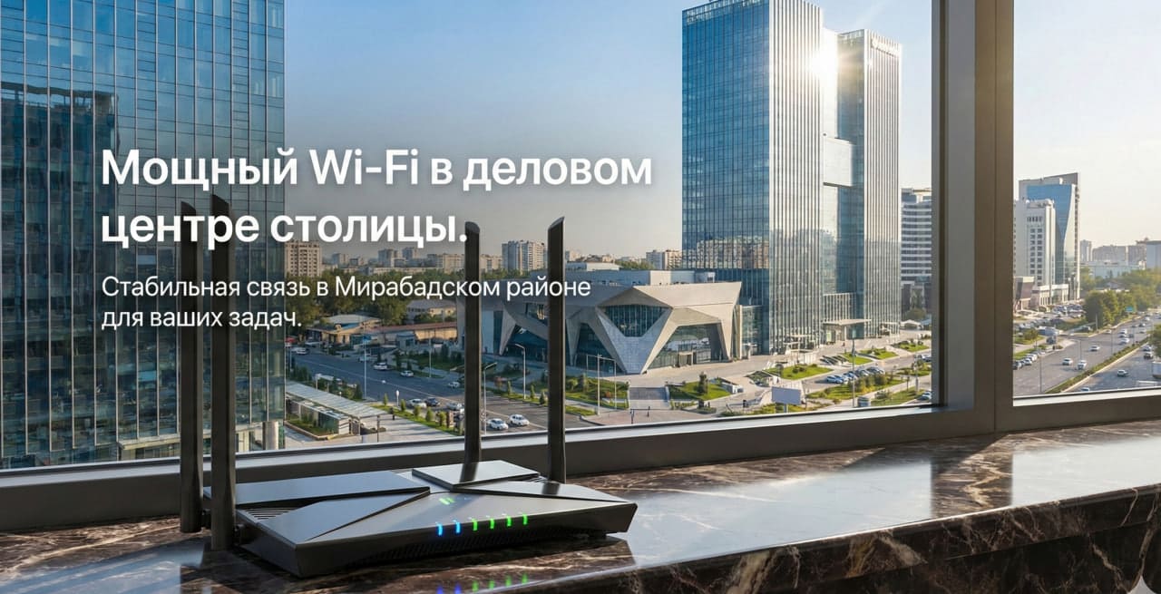 Подключение домашнего интернета GPON в Мирабадском районе